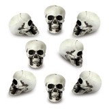 Katchon, Mini Cráneos Para Decoración De Halloween, Paquete