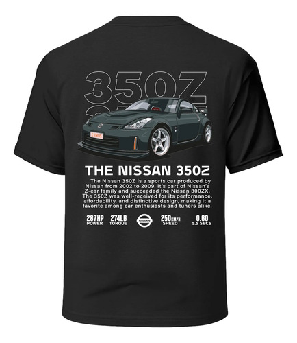 Playera Nissan 350z Black