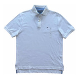 Camiseta Tipo Polo Tommy Hilfiger Hombre Talla S F051 Blanco