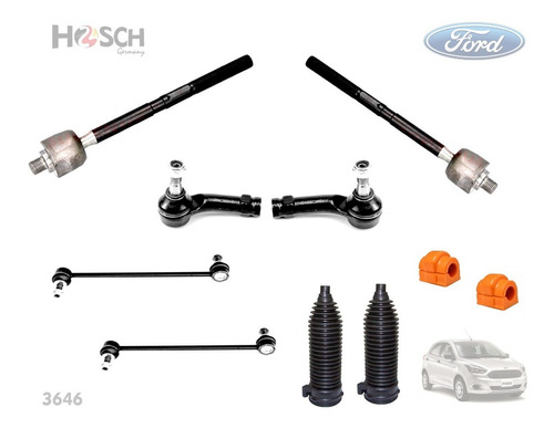 Kit Bieletas Terminales Gomas Cacahuates Ford Figo 16-18