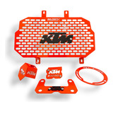 Protector Radiador Ktm Duke Kit 5pz 200,250,390 Color Naranj