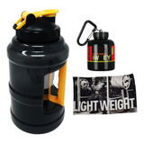 Shaker Super Kit Premium Para Gym + Porta Proteína + Toalla 