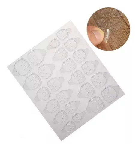 10 Planchas Stickers Adhesivo Pegamento Para Tips Uñas 