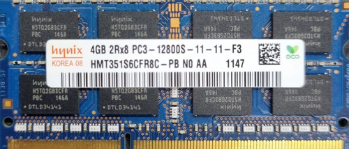 Memoria Ram Para Portatil Ddr3  Pc3  12800s