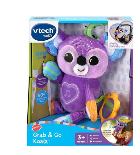 Sonajero Koala Vtech Musica Luces Para Coche Bebe