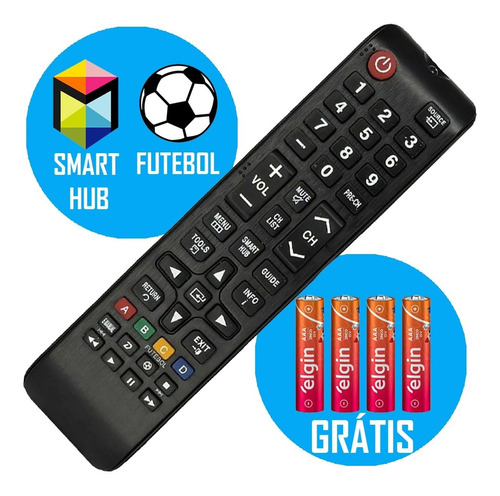 Controle Remoto Tv Samsung Smart Hub Universal