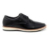 Sapato Social Masculino Casual Oxford Preto E Marrom