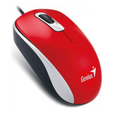 Mouse Genius  Dx-110 Usb Rojo Pasión