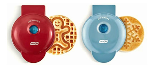 Dash Mini Waffle Maker (2 Pack) For Individual Waffles, Hash