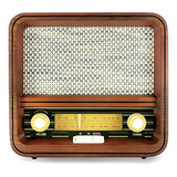 Altavoz Exterior De Madera  Vintage   Bluetooth Radio Am