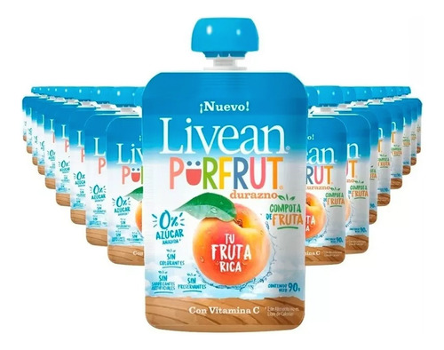 Pack 18 Pures Compotas Livean 90g - Elige Tu Sabor