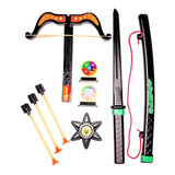 Kit Samurai Ninja Infantil Espada Katana + Arco E Flecha