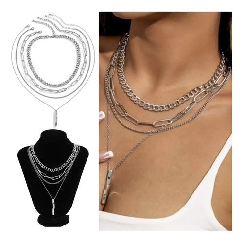 Collares Múltiples De Moda