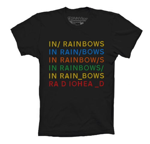 Radiohead Playeras In Rainbows Camiseta