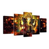 Djsylife Hindu God Ganesha Wall Art Canvas Impreso Para La S