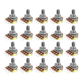 20 X Potenciómetro Lineal 1k Ohms Pote B1k 15mm