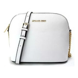 Michael Kors Saffiano Effect Mujer Bolso De Hombro Blanco