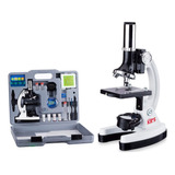 Microscopio Para Principiante 52 Piezas 1200x M30-abs-kt2-w