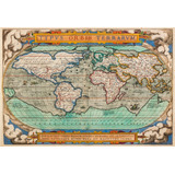 Mapa Mundi 1570 Theatrum Orbis Terrarum 100x69cm Adhesivo