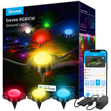 Govee Luces De Tierra Para Exteriores, Luces Rgbic Multicolo