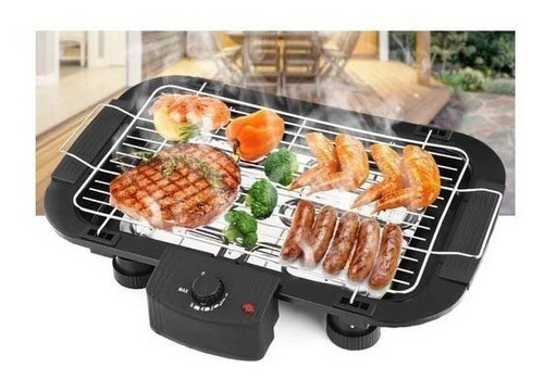 Parrilla Electrica Parrillero Portatiles Asado 2000w Grill Color Negro