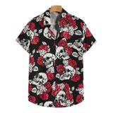 Camisa Cráneos Goth Halloween Envió Incluido