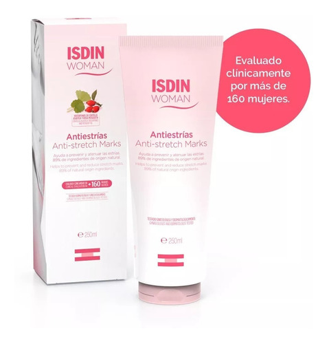 Isdin Woman Crema Corporal Antiestrías Hidratante 250ml