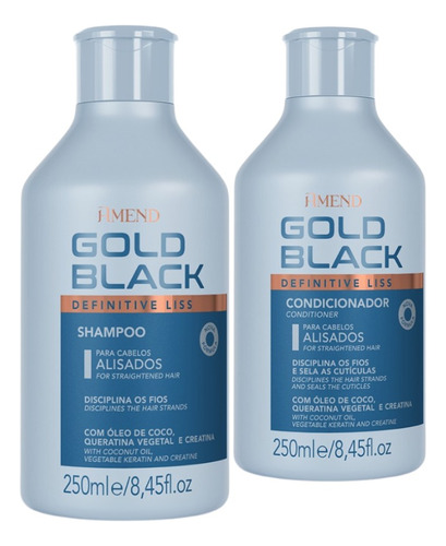 Amend Kit Gold Black Definitive Liss Shampoo E Condicionador