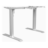 Base De Mesa Com Regulagem De Altura Elétrica Elements Misch White 70-121cm De Altura