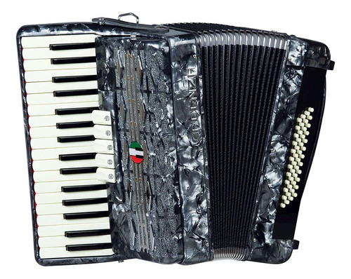 Acordeon Cadenza Cd 48/34 Gr Cinza