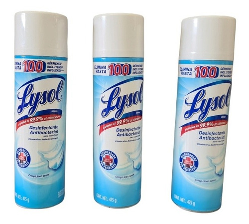 Desinfectante Lysol Spray Antibacterial Elimina Virus Bacter