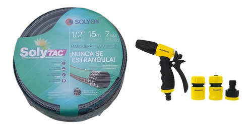 Manguera Riego Soly-tac 1/2x15mts + Kit Regador 9937908.5