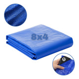 Lona Plastica Cobertura Impermeavel Azul 8x4 Starfer 