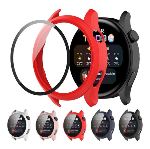 Protector Pantalla Para Reloj Huawei Watch 3 Carcasa +vidrio