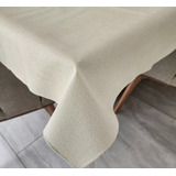 Mantel Ecocuero Texturado Impermeable Chenille 2,40 X 1,40 M