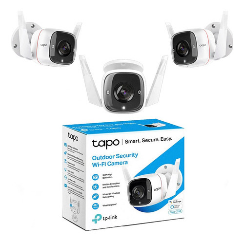 Tapo C310 Cámara De Seguridad Exterior Wi-fi X3 Unidades