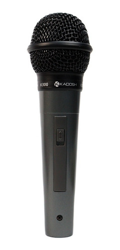 Kit Com 3 Microfones Pro Dinâmicos Vocais K300 Kadosh C/ Fio