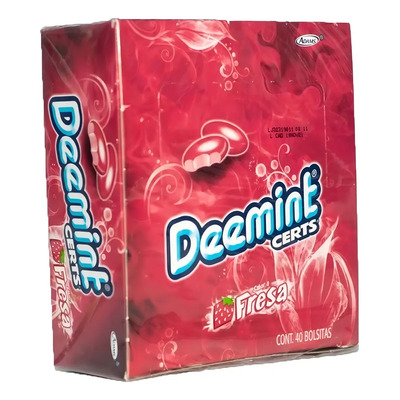 Deemint Certs Fresa 40 Pzs Caramelo Suave Confitado Adams | MercadoLibre