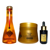 Lóréal Mythic Oil Shamp + Masc + Serum Cab. Grueso Y Dañado