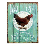 Barnyard Designs Farm Fresh Free Range Eggs Retro Vintage Ti