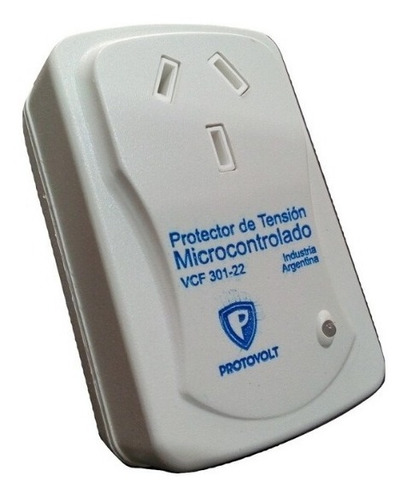 Protector De Tension Microcontrolado Led 2200w Blanco Vc