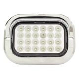 Plafón Posterior 24 Leds Estrobo Blanco Con Visera Tunelight