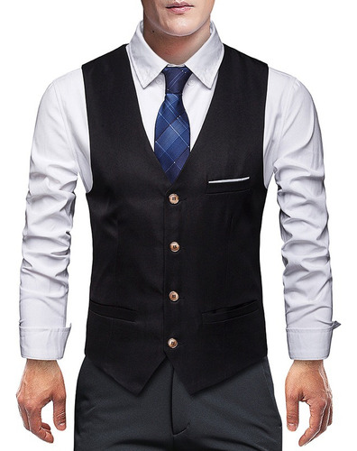 Chaleco De Traje Formal Para Hombre Para Negocios Casual