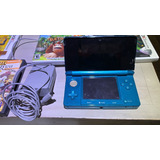 Nintendo 3ds Color  Aqua Blue Con 6 Juegos