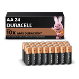 Pilas Alcalinas Aa Duracell, 1.5v Larga Duración, 24 Piezas