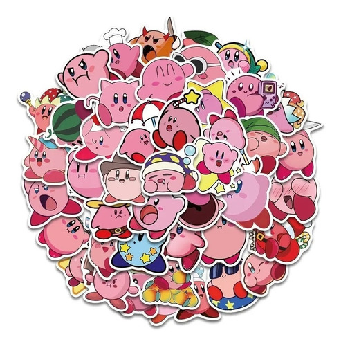 Kirby - Set 50 Stickers / Calcomanias / Pegatinas