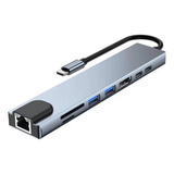 Hub Adaptador Usb 8 En 1 Mac Y Windows