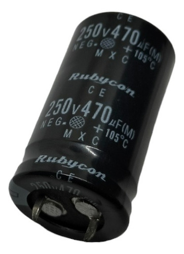 2 Pzas Capacitor Condensador 470uf 250v 22x40mm