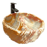 Ovalin De Onix, Lavamanos De Piedra Natural, Lavabo Rustico