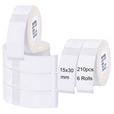 6 Rollos De Cinta De Etiquetas Niimbot D11 D110 15x30mm 